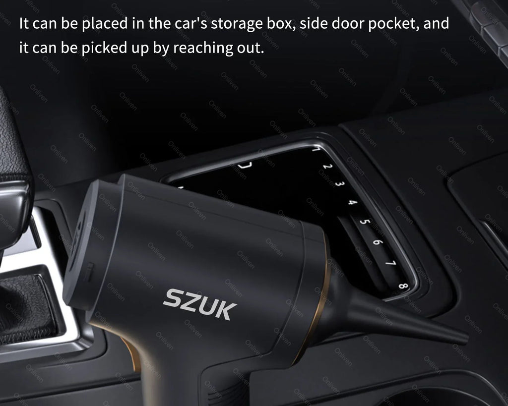SZUK 2026 Nueva Mini Aspiradora 780000PA Potente Aspiradora Inalámbrica Mini Soplador Aspiradora de Mano Portátil para Automóvil