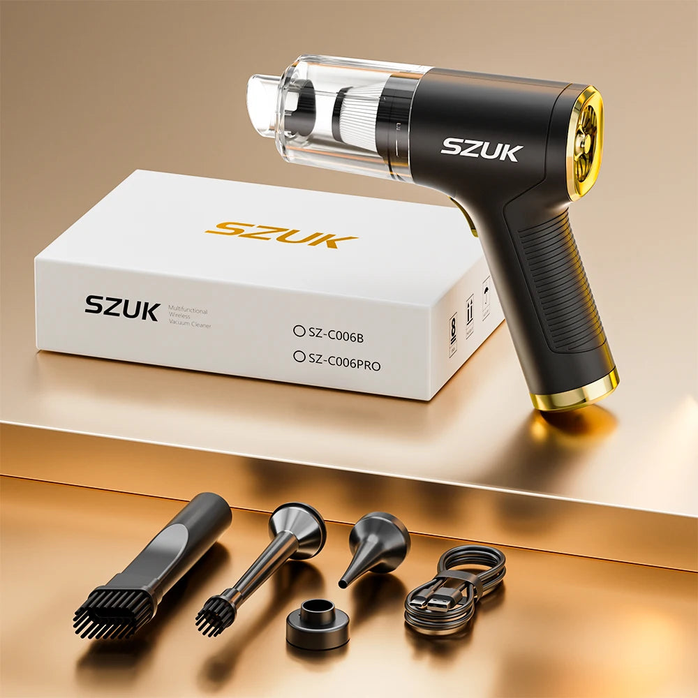 SZUK 2026 Nueva Mini Aspiradora 780000PA Potente Aspiradora Inalámbrica Mini Soplador Aspiradora de Mano Portátil para Automóvil