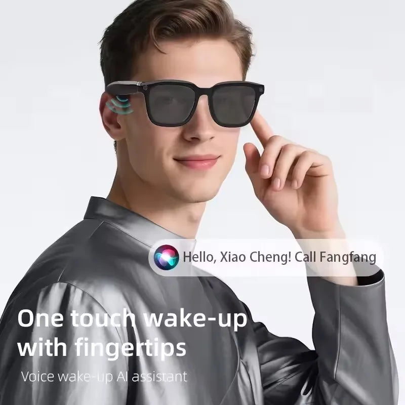 Gafas Inteligentes Lenovo con IA, Traductor Inteligente, Cámara HD de 8 MP, Grabación de Video en 4K, Bluetooth para Llamadas, Grabación de Voz, Reproducción de Música y Gafas de Sol Inteligentes 2026 Nuevas