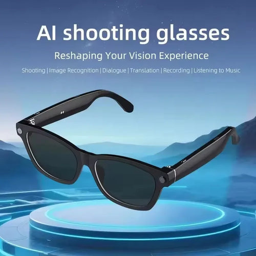 Gafas Inteligentes Lenovo con IA, Traductor Inteligente, Cámara HD de 8 MP, Grabación de Video en 4K, Bluetooth para Llamadas, Grabación de Voz, Reproducción de Música y Gafas de Sol Inteligentes 2026 Nuevas