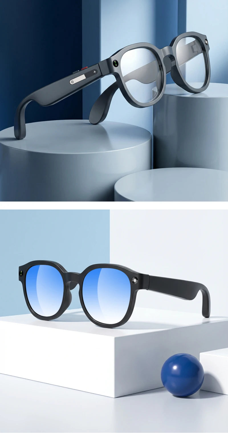 Gafas Inteligentes Lenovo con IA, Traductor Inteligente, Cámara HD de 8 MP, Grabación de Video en 4K, Bluetooth para Llamadas, Grabación de Voz, Reproducción de Música y Gafas de Sol Inteligentes 2026 Nuevas
