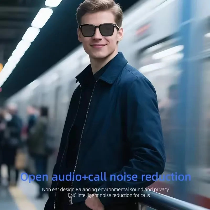 Gafas Inteligentes Lenovo con IA, Traductor Inteligente, Cámara HD de 8 MP, Grabación de Video en 4K, Bluetooth para Llamadas, Grabación de Voz, Reproducción de Música y Gafas de Sol Inteligentes 2026 Nuevas
